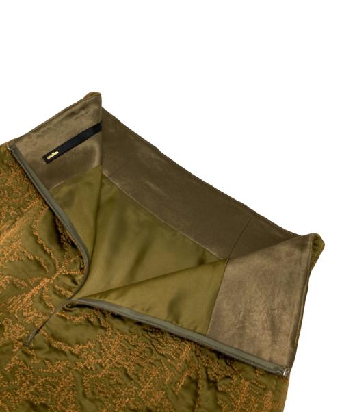 muller of yoshiokubo（ミュラーオブヨシオクボ）muller of yoshiokubo (ミュラーオブヨシオクボ) シルクスカート オリーブ サイズ:38の古着・服飾アイテム