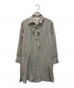 WEEKEND Max Maraウィークエンド マックスマーラ）の古着「総柄シャツワンピース」｜ブラウン