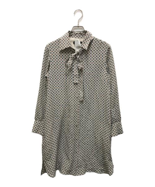 WEEKEND Max Mara（ウィークエンド マックスマーラ）WEEKEND Max Mara (ウィークエンド マックスマーラ) 総柄シャツワンピース ブラウン サイズ:36の古着・服飾アイテム