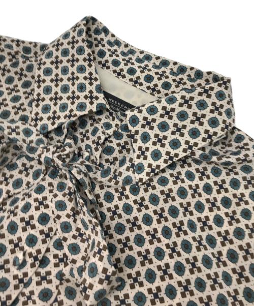 WEEKEND Max Mara（ウィークエンド マックスマーラ）WEEKEND Max Mara (ウィークエンド マックスマーラ) 総柄シャツワンピース ブラウン サイズ:36の古着・服飾アイテム