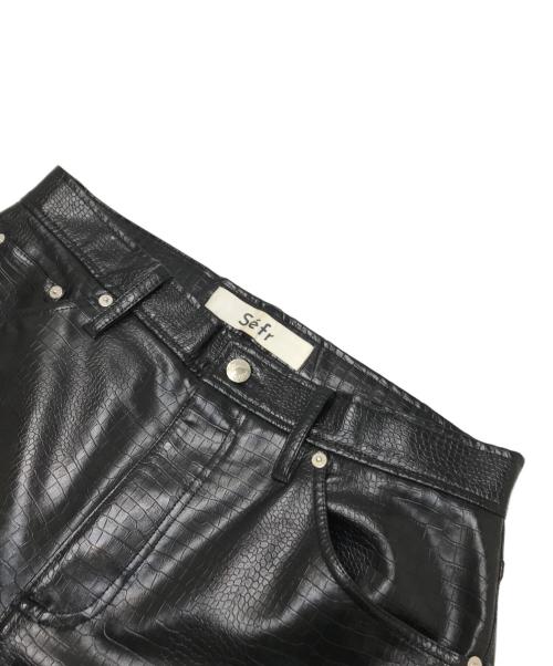 Sefr（セファ）Sefr (セファ) LONDRE TROUSER ブラック サイズ:W30の古着・服飾アイテム