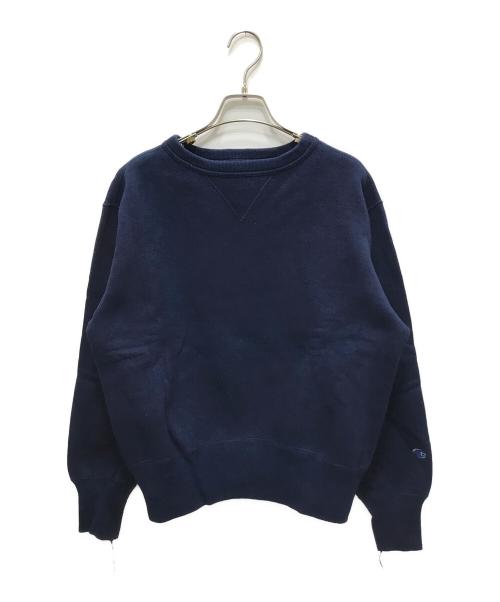 Champion REVERSE WEAVE（チャンピオン リバース ウィーブ）Champion REVERSE WEAVE (チャンピオン リバース ウィーブ) プレミアムウィーブインディゴ染めクルーネックスウェット インディゴ サイズ:Mの古着・服飾アイテム