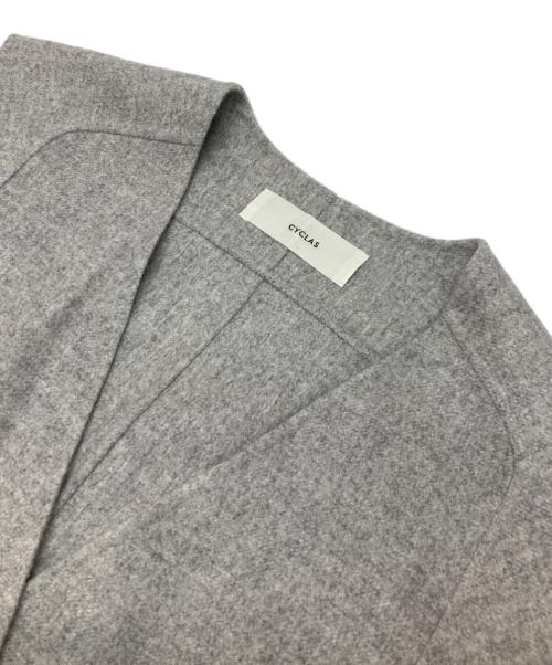 CYCLAS（シクラス）CYCLAS (シクラス) ミンクファー付ロングベスト グレー サイズ:36の古着・服飾アイテム