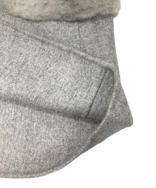 CYCLAS（シクラス）CYCLAS (シクラス) ミンクファー付ロングベスト グレー サイズ:36の古着・服飾アイテム