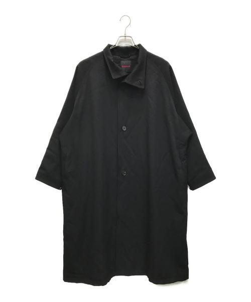 CABAN（キャバン）CABAN (キャバン) ウールギャバジン スタンドカラーコート ブラック サイズ:Mの古着・服飾アイテム