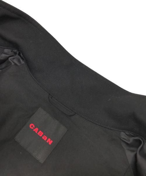 CABAN（キャバン）CABAN (キャバン) ウールギャバジン スタンドカラーコート ブラック サイズ:Mの古着・服飾アイテム
