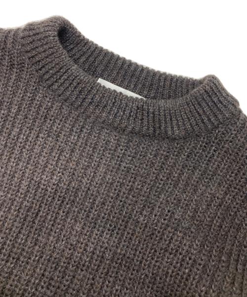 GALLARDA GALANTE（ガリャルダガランテ）GALLARDA GALANTE (ガリャルダガランテ) ミドルゲージペプラムニット ダークブラウン サイズ:Fの古着・服飾アイテム