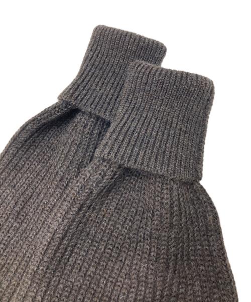 GALLARDA GALANTE（ガリャルダガランテ）GALLARDA GALANTE (ガリャルダガランテ) ミドルゲージペプラムニット ダークブラウン サイズ:Fの古着・服飾アイテム