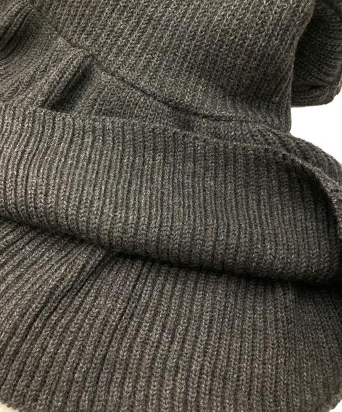 GALLARDA GALANTE（ガリャルダガランテ）GALLARDA GALANTE (ガリャルダガランテ) ミドルゲージペプラムニット ダークブラウン サイズ:Fの古着・服飾アイテム