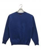 CABANキャバン）の古着「コットンカシミヤ クルーネックプルオーバー」｜ブルー