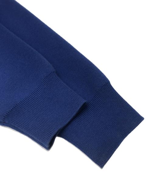 CABAN（キャバン）CABAN (キャバン) コットンカシミヤ クルーネックプルオーバー ブルー サイズ:Mの古着・服飾アイテム