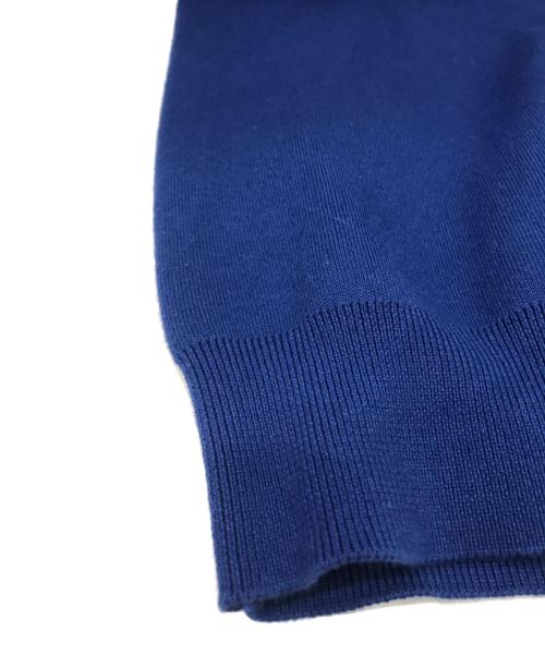 CABAN（キャバン）CABAN (キャバン) コットンカシミヤ クルーネックプルオーバー ブルー サイズ:Mの古着・服飾アイテム