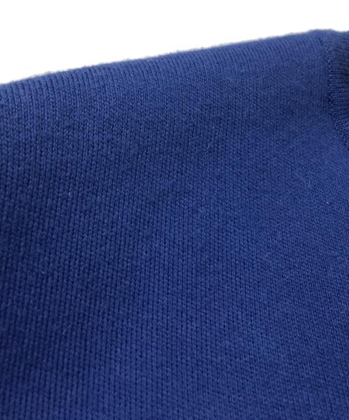 CABAN（キャバン）CABAN (キャバン) コットンカシミヤ クルーネックプルオーバー ブルー サイズ:Mの古着・服飾アイテム