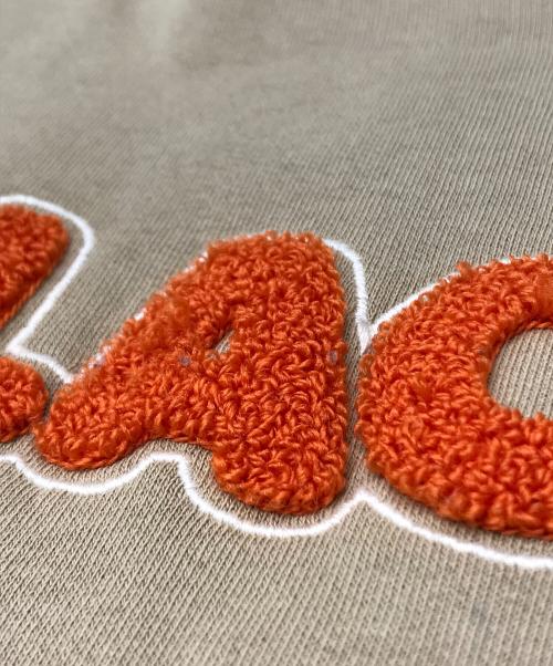 LACOSTE（ラコステ）LACOSTE (ラコステ) ワッペンロゴスウェットシャツ ベージュ サイズ:38の古着・服飾アイテム