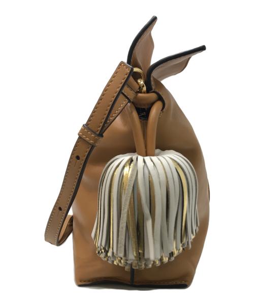 LOEWE（ロエベ）LOEWE (ロエベ) フラメンコクラッチベルタッセル ブラウンの古着・服飾アイテム