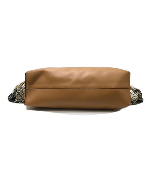LOEWE（ロエベ）LOEWE (ロエベ) フラメンコクラッチベルタッセル ブラウンの古着・服飾アイテム