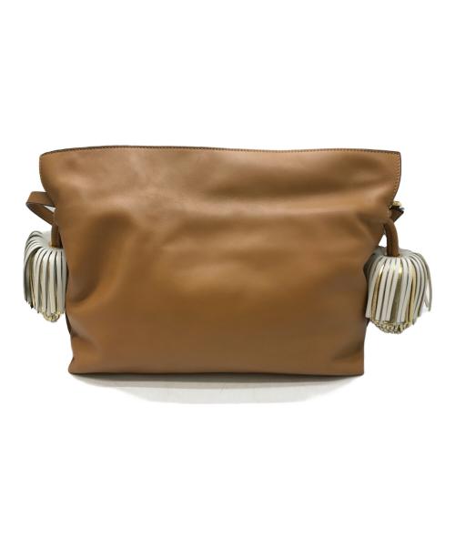 LOEWE（ロエベ）LOEWE (ロエベ) フラメンコクラッチベルタッセル ブラウンの古着・服飾アイテム