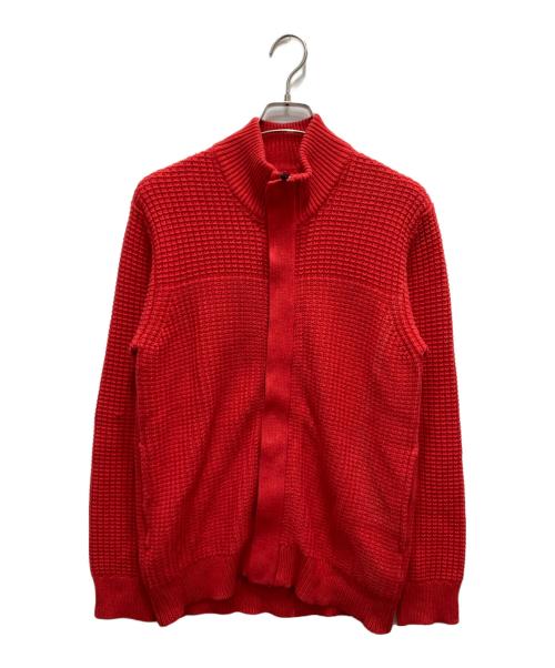 Calvin Klein（カルバンクライン）Calvin Klein (カルバンクライン) ドライバーズニット レッド サイズ:Lの古着・服飾アイテム