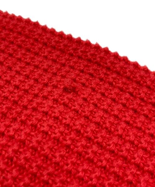 Calvin Klein（カルバンクライン）Calvin Klein (カルバンクライン) ドライバーズニット レッド サイズ:Lの古着・服飾アイテム