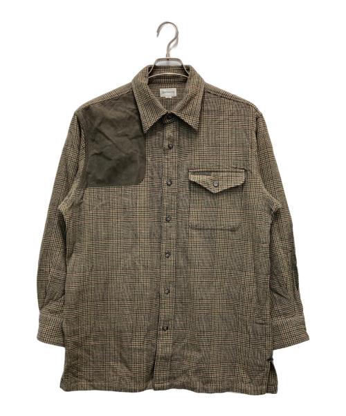 Burberry's（バーバリー）Burberry's (バーバリーズ) ガンクラブチェックハンティングシャツ ブラウン サイズ:LYの古着・服飾アイテム