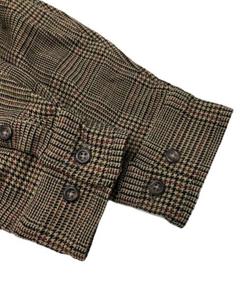 Burberry's（バーバリー）Burberry's (バーバリーズ) ガンクラブチェックハンティングシャツ ブラウン サイズ:LYの古着・服飾アイテム