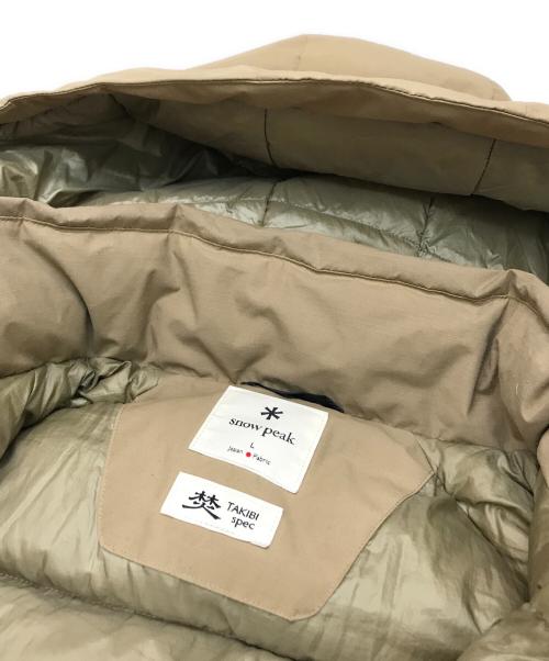 Snow peak（スノーピーク）Snow peak (スノーピーク) FR 2L DOWN JACKET ブラウン サイズ:Ｌの古着・服飾アイテム