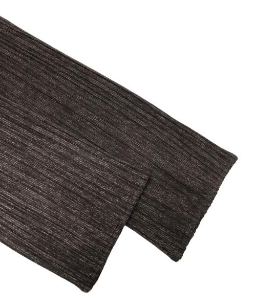 PLEATS PLEASE（プリーツプリーズ）PLEATS PLEASE (プリーツプリーズ) プリーツカットソー ブラウン サイズ:4の古着・服飾アイテム