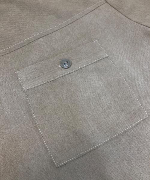 TOWN CRAFT（タウンクラフト）TOWN CRAFT (タウンクラフト) レースアップカットソー ブラウン サイズ:Lの古着・服飾アイテム