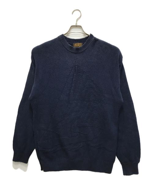 Eddie Bauer（エディーバウアー）Eddie Bauer (エディーバウアー) コットンニット ネイビー サイズ:Mの古着・服飾アイテム