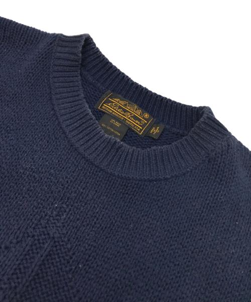 Eddie Bauer（エディーバウアー）Eddie Bauer (エディーバウアー) コットンニット ネイビー サイズ:Mの古着・服飾アイテム