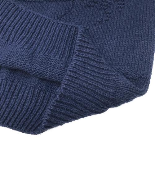 Eddie Bauer（エディーバウアー）Eddie Bauer (エディーバウアー) コットンニット ネイビー サイズ:Mの古着・服飾アイテム