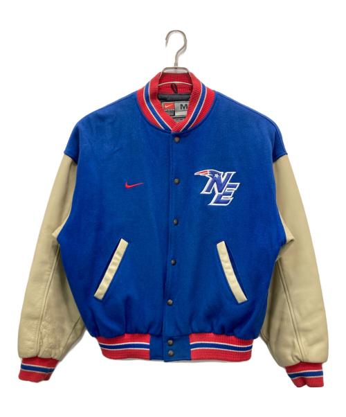 NIKE（ナイキ）NIKE (ナイキ) NFL (エヌエフエル) レザー切替スタジャン ブルー サイズ:Mの古着・服飾アイテム