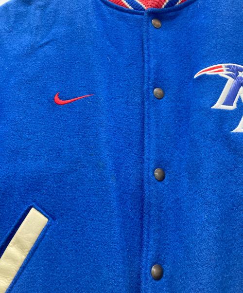 NIKE（ナイキ）NIKE (ナイキ) NFL (エヌエフエル) レザー切替スタジャン ブルー サイズ:Mの古着・服飾アイテム