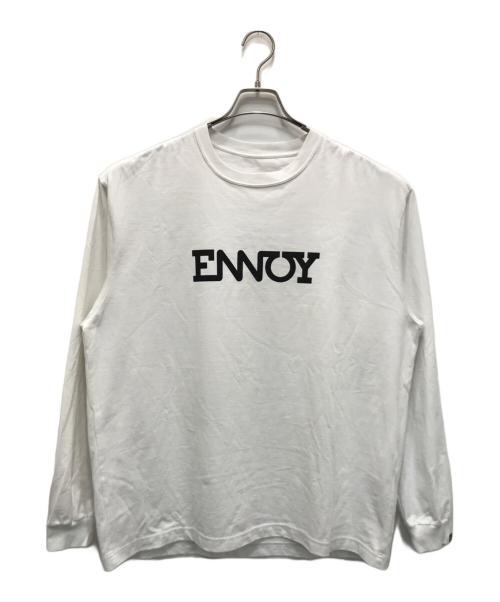 ENNOY（エンノイ）ENNOY (エンノイ) Long Sleeve Electric Logo ホワイト サイズ:XLの古着・服飾アイテム