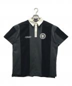 MAISON SPECIALメゾンスペシャル）の古着「Oversize Rugby Shirt/オーバーラガーシャツ」｜ブラック
