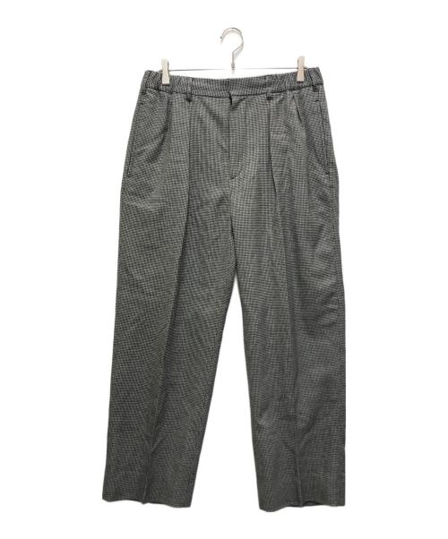 TapWater（タップウォーター）TapWater (タップウォーター) Saxony Flannel Trousers ホワイト×ブラック サイズ:Lの古着・服飾アイテム