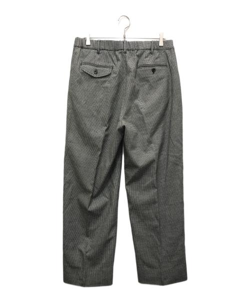 TapWater（タップウォーター）TapWater (タップウォーター) Saxony Flannel Trousers ホワイト×ブラック サイズ:Lの古着・服飾アイテム