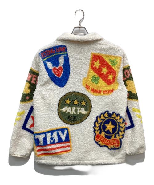 THE MUSEUM VISITOR（ザミュージアムビジター）THE MUSEUM VISITOR (ザミュージアムビジター) フリースジャケット ホワイト サイズ:Mの古着・服飾アイテム