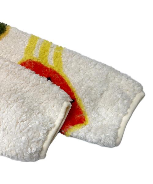 THE MUSEUM VISITOR（ザミュージアムビジター）THE MUSEUM VISITOR (ザミュージアムビジター) フリースジャケット ホワイト サイズ:Mの古着・服飾アイテム