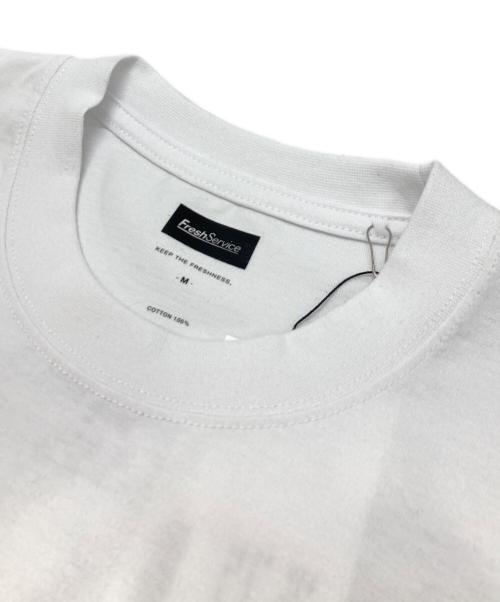 FreshService（フレッシュサービス）FreshService (フレッシュサービス) AS×FS CORPORATE S/S TEE “COMIC” ホワイト サイズ:Mの古着・服飾アイテム