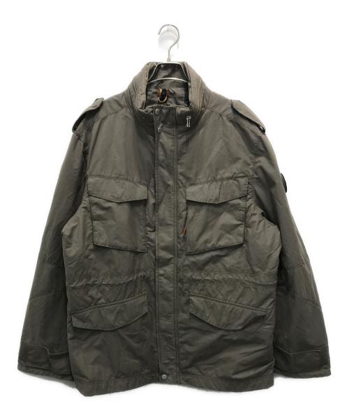 Timberland（ティンバーランド）Timberland (ティンバーランド) ワッペンロゴジャケット グレー サイズ:3XLの古着・服飾アイテム