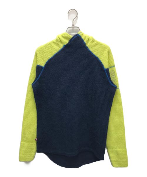 OMM（オリジナルマウンテンマラソン）OMM (オリジナルマウンテンマラソン) Core+ Hoodie ネイビー×イエロー サイズ:Mの古着・服飾アイテム