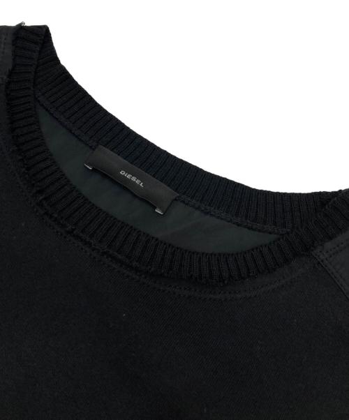DIESEL（ディーゼル）DIESEL (ディーゼル) スウェットワンピース ブラック サイズ:XL 未使用品の古着・服飾アイテム