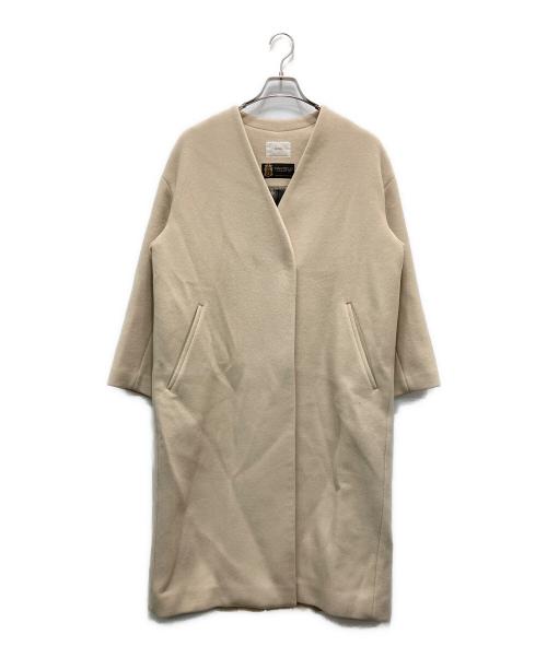IENA（イエナ）IENA (イエナ) MANTECO ノーカラーコート アイボリー サイズ:38の古着・服飾アイテム
