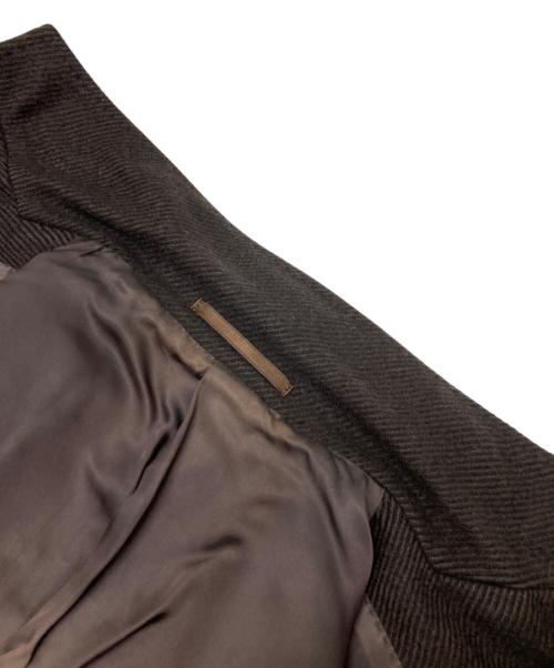 EDIFICE（エディフィス）EDIFICE (エディフィス) ウール カシミヤチェスターコート ブラウン サイズ:44の古着・服飾アイテム