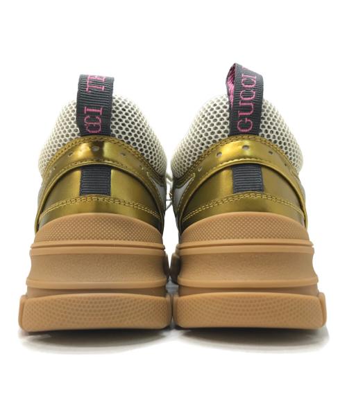 GUCCI（グッチ）GUCCI (グッチ) グッチ フラッシュトレック SEGA ゴールド サイズ:36 1/2の古着・服飾アイテム