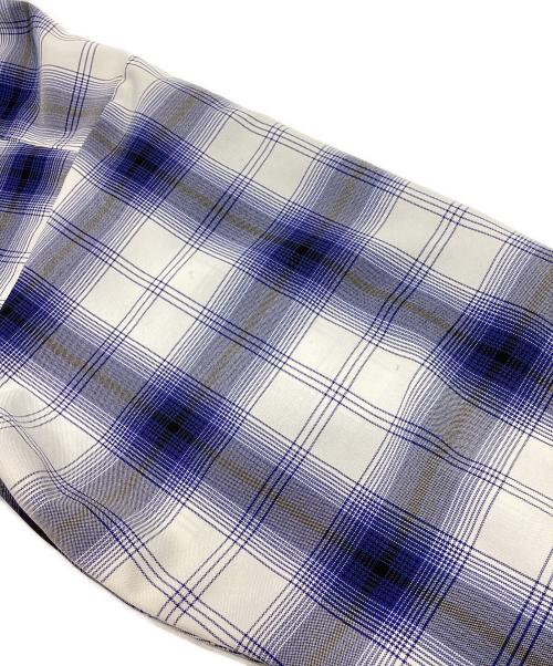 CalTop（キャルトップ）CalTop (キャルトップ) オンブレチェックシャツ ブルー サイズ:不明（実寸参照）の古着・服飾アイテム