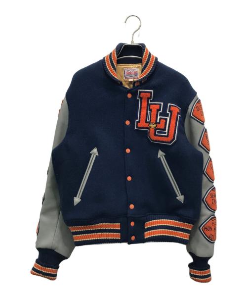 STYLE EYES（スタイルアイズ）STYLE EYES (スタイルアイズ) スタジャン ネイビー×グレー サイズ:38の古着・服飾アイテム