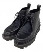 Y'sワイズ）の古着「SHARK SOLE BOOTS　/　シャークソールブーツ」｜ブラック