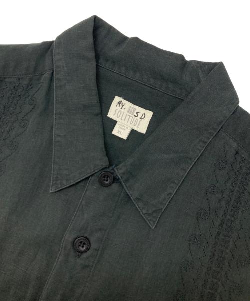 SOLITUDE（ソリテュード）SOLITUDE (ソリテュード) キューバシャツ ブラック サイズ:XLの古着・服飾アイテム